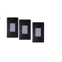 Ver imagem 3 de Kit 3 Balizador Poptem Embutido Preto Spot Iluminador Retangular