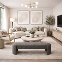 Ver imagem 2 de Recamier Puf Decorativo Fly Cama Casal 138cm Zahav Estofados:cinza Escuro