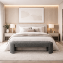 Ver imagem 3 de Recamier Puf Decorativo Fly Cama Casal 138cm Zahav Estofados:cinza Escuro