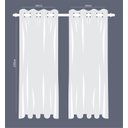 Ver imagem 5 de Cortina Linho de Gaze Bege 580x230cm para Varão Fastlar Cortina para Varão