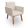 Poltrona Nina Para Sala E Quarto Suede Bege - 1