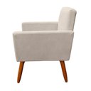 Ver imagem 2 de Poltrona Nina Para Sala E Quarto Suede Bege