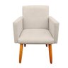 Poltrona Nina Para Sala E Quarto Suede Bege - 4