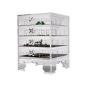 Ver imagem 3 de Porta Joias Acrílico Retrô com 4 gavetas e 50 nichos Centauri Acrílicos PJR-04