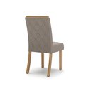 Ver imagem 7 de Conjunto Sala de Jantar Tampo MDF/Vidro 6 Cadeiras Helena Espresso Móveis