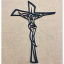Ver imagem 4 de Crucifixo de Parede Quadro Aplique Decorativo Mdf Cor Preto