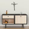 Crucifixo de Parede Quadro Aplique Decorativo Mdf Cor Preto - 3