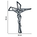 Ver imagem 6 de Crucifixo de Parede Quadro Aplique Decorativo Mdf Cor Preto
