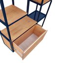 Ver imagem 6 de Estante Industrial Ambientes com Prateleiras, Nichos e Gaveta - Ferro e Madeira