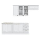 Ver imagem 3 de Cozinha Completa 5 Peças com Aéreo de Vidro Americana