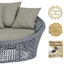 Ver imagem 3 de Chaise Hungria Pintura Preta Corda Náutica E8 Trama Original Prata