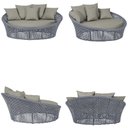 Ver imagem 5 de Chaise Hungria Pintura Preta Corda Náutica E8 Trama Original Prata