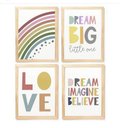 Ver imagem 1 de Kit Quadro Big Dream Decorativo Quarto Criança Bebê Enxoval Menina