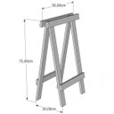 Ver imagem 4 de Conjunto 2 Cavaletes Prático MS Colors