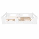 Ver imagem 3 de Cama Montessori Solteiro Infantil com Proteção Lateral 100% MDF