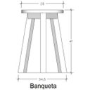 Ver imagem 5 de Conjunto Mesa E 4 Banquetas Em Madeira Maciça 