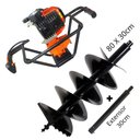 Ver imagem 1 de Perfurador de Solo Vulcan VPS520 2T 52cc Ideal Para Agricultura com Broca 80x30cm + Extensor de
