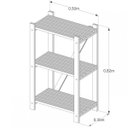 Ver imagem 3 de Estante Multiuso Madeira Maciça 3 Prateleiras Isadora