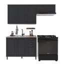 Ver imagem 1 de Cozinha Compacta Bariloche 8 Portas 2 Gavetas 100% MDF 6225 Chumbo - Indékes