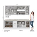 Ver imagem 4 de Cozinha Completa Modulada 7 Peças Americana Branco