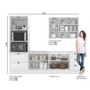 Ver imagem 5 de Cozinha Completa 4 Peças com Aéreo 3 Portas 100% MDF Americana