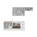 Ver imagem 5 de Cozinha Compacta Modulada 4 Peças com Aéreo Basculante 100% MDF Branco HP Americana