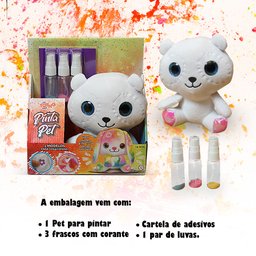 Brinquedo Pinta Pet Criatividade e Estilo com Tintas e Adesivos Toyng - 5