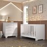 Conjunto Quarto de Bebê Colorir Berço e Cômoda Branco - Moville - 1