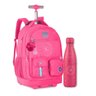 Mochila Carrinho Rebecca Bonbon com Garrafa Térmica Kit Escola - 1