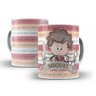Caneca Arcanjo Miguel em Cerâmica Branca 325ml Aa - 1
