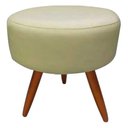 Ver imagem 1 de Puff Decorativo Redondo 40 cm Dóris Pé Palito Suede - Bege
