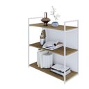 Ver imagem 3 de Estante 03 Prateleiras c/Fundo Yon 80cm Est.Branca