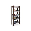 Ver imagem 1 de Guarda Roupa Closet Solteiro Az1005 Armário C- 5 Prateleiras Branco-nogal - Tecno Mobili