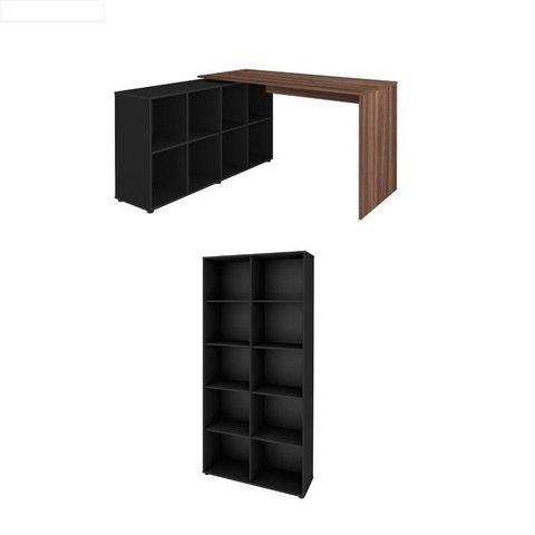 Conjunto Home Office: Estante 5334 e Escrivaninha 6080