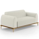 Ver imagem 1 de Sofá 150cm 2 Lugares Base Gold Molino D06 Linho C-367 Cru - Mpozenato
