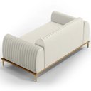 Ver imagem 5 de Sofá 150cm 2 Lugares Base Gold Molino D06 Linho C-367 Cru - Mpozenato