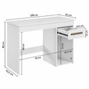 Ver imagem 5 de Kit Escritório Grécia com Escrivaninha 100% MDF e Estante Livreiro Espresso Móveis