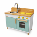 Ver imagem 2 de Fogão Cozinha Infantil de Madeira Brinquedo Educativo Resistente Estilo Montessori (Verde)