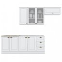 Ver imagem 3 de Cozinha Compacta 4 peças com Balcão para Pia e Aéreo para Geladeira Americana 