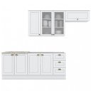 Ver imagem 3 de Cozinha Compacta 4 peças com Balcão para Pia e Aéreo para Geladeira Americana 