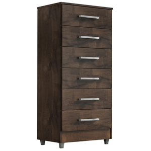 Cômoda Armário Gabinete Gaveteiro Quarto 6 Gavetas:chocolate