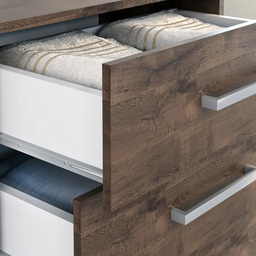 Cômoda Armário Gabinete Gaveteiro Quarto 6 Gavetas:chocolate - 2