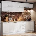 Ver imagem 1 de Cozinha Compacta Modulada 8 Peças Emily Branco/HP/Calcare