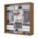 Ver imagem 3 de Guarda-roupa Casal Melissa com 4 Gavetas Glass Carioca Móveis