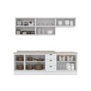 Ver imagem 5 de Cozinha Compacta Modulada 8 Peças 100% MDF com Aéreo Basculante e Tampo para Cooktop Americana