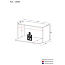Ver imagem 3 de Armário de Cozinha Nicho para Microondas 70 Cm Veneza Multimóveis V3737 Branco