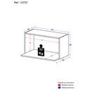 Ver imagem 4 de Armário de Cozinha Nicho para Microondas 70 Cm Veneza Multimóveis V3737 Branco