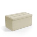 Ver imagem 1 de Calçadeira Baú Ursa 90 para Cama de Solteiro Z-003 Sued Bege Aradecor