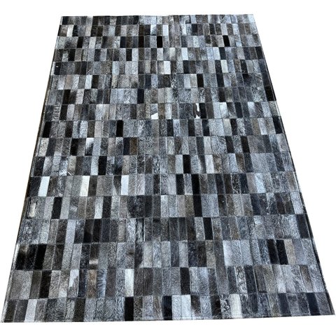 Tapete de couro cinza chumbo 1,00x1,50 s/b pç 3x9cm