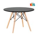 Ver imagem 3 de CONJUNTO INFANTIL MESA EAMES EIFFEL + 2 CADEIRAS: Preto e Rosa Bebe